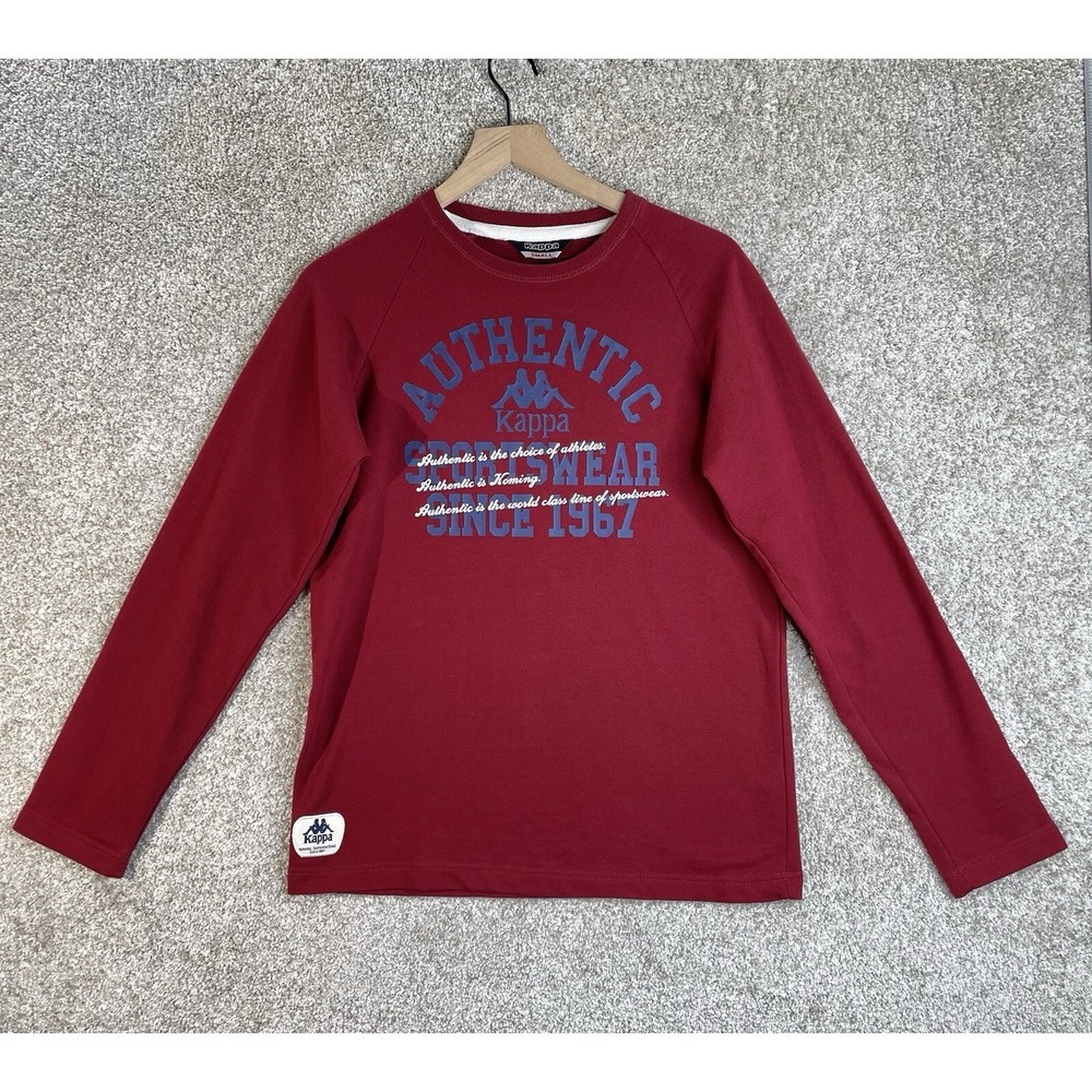 Kappa Authentic Sportswear Shirt Mens Small Red